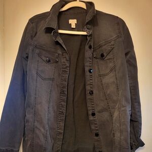 Distressed Hem Denim Jacket